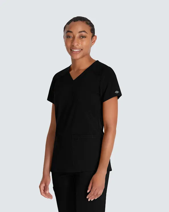 Dickies Essentials Mock Wrap Top DKE625 Sort