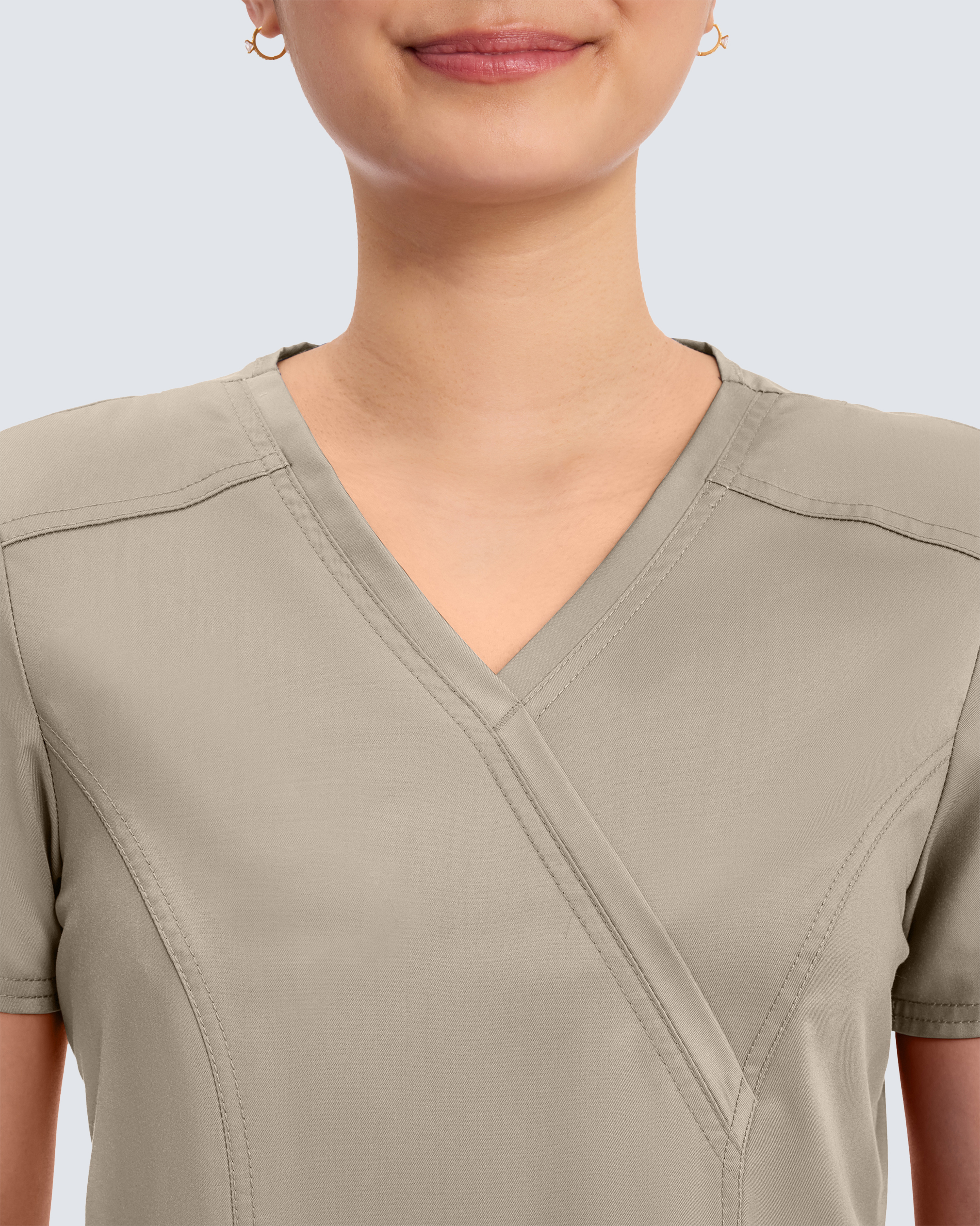 Cherokee Revolution Mock Wrap Top WWE610 Khaki