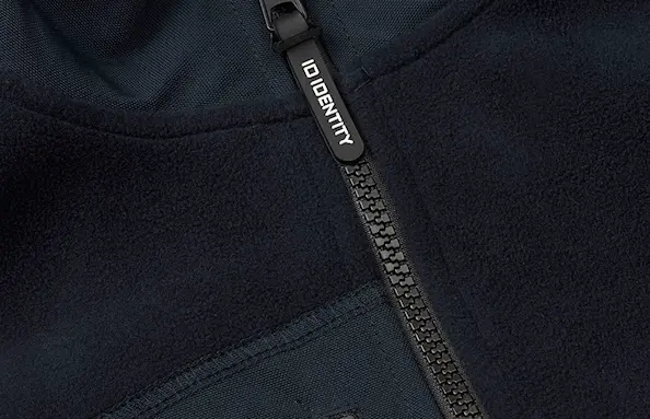 ID Identity fleecevest af bundet materiale til damer Navyblå