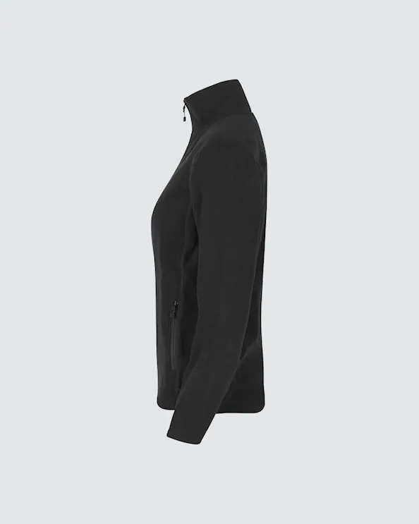 ID Identity Cardigan Microfleece Dam Svart
