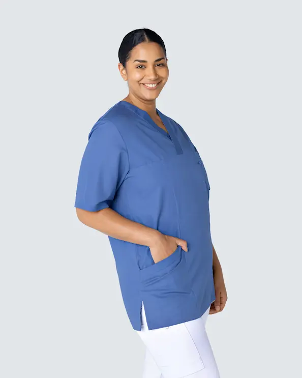Segers Denimblå Tunika Tencel Unisex