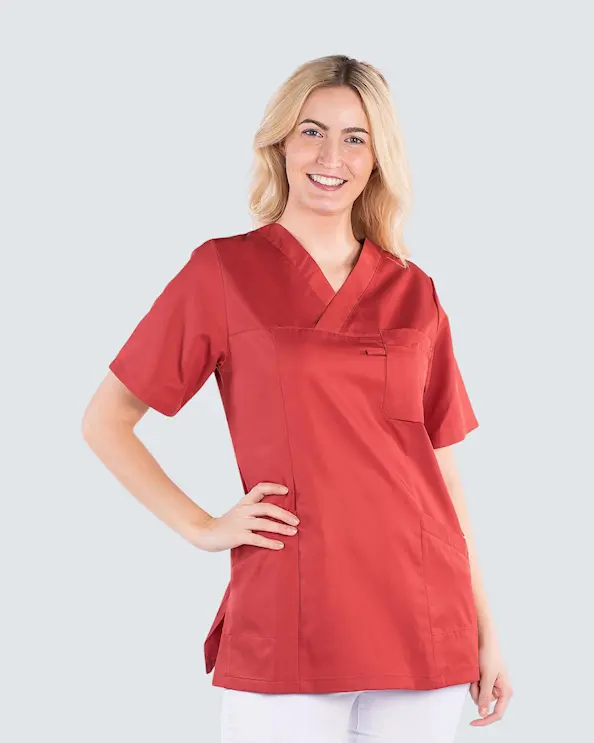 Segers Rød Tunika Tencel Dame