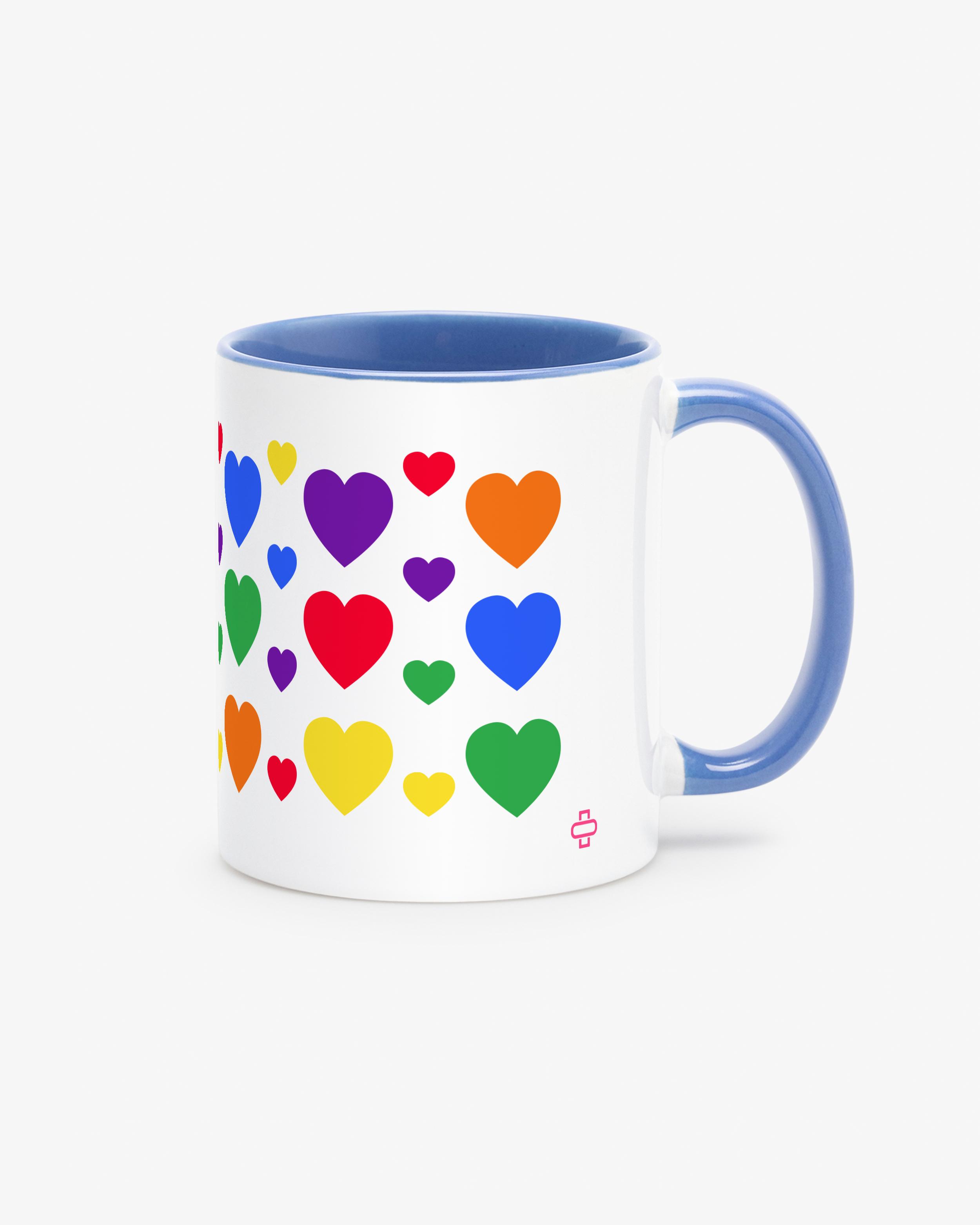 Krus Pride Hearts Blå