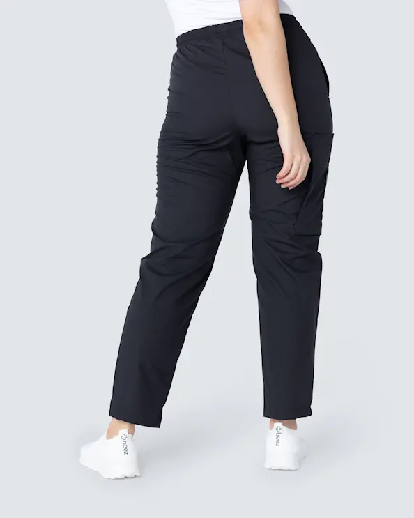 Almedahls Resårbyxa Kort ben Unisex Svart