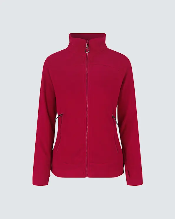ID Identity Microfleece-jakke Zip-n-mix for damer Rød