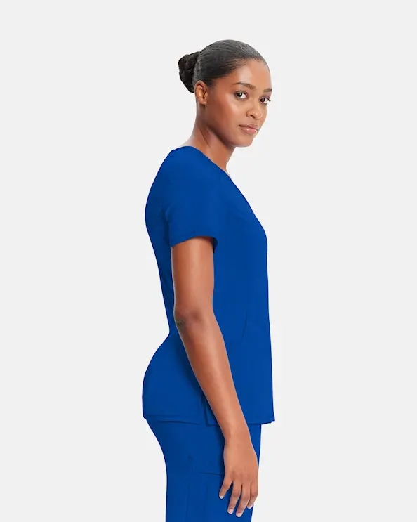 Infinity Mock Wrap Top CKE2625A Mørkeblå