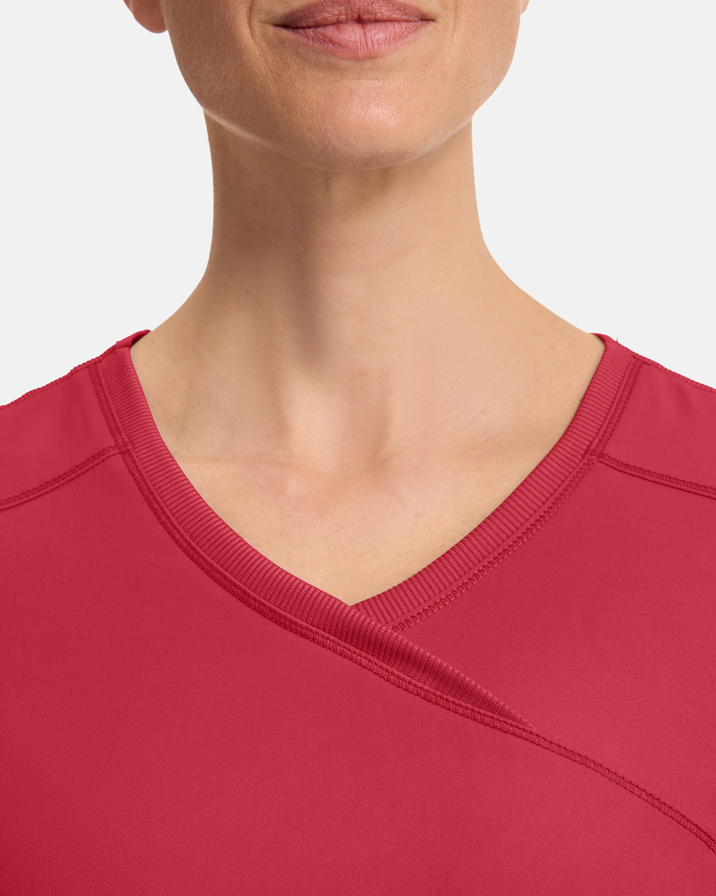 Cherokee Infinity Mock Wrap Top CKE2625A Rød