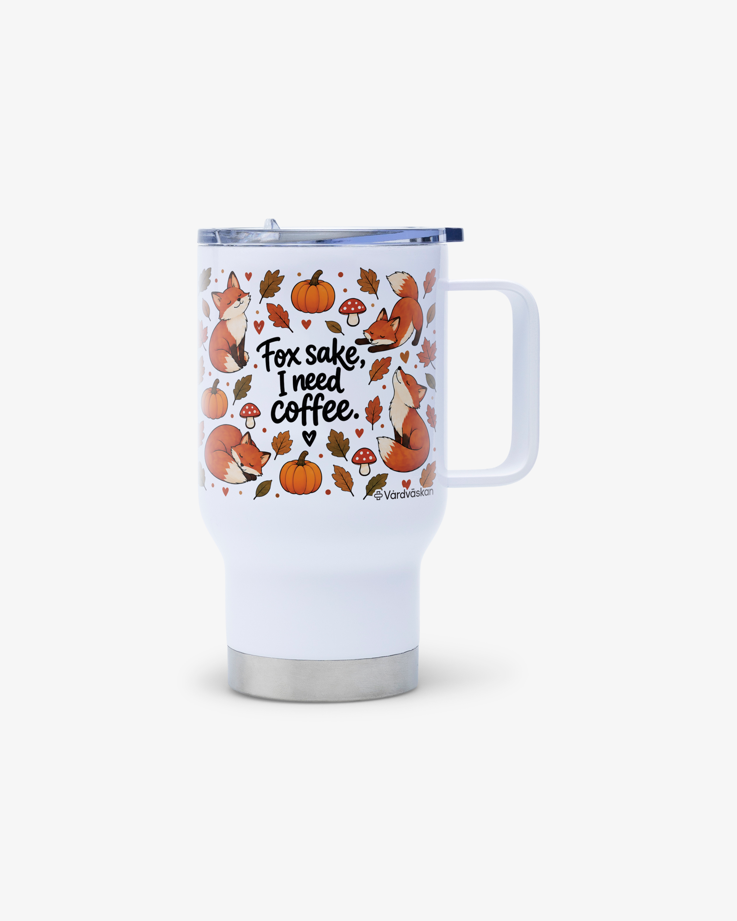 Termosmugg Fox sake, I need coffee Orange