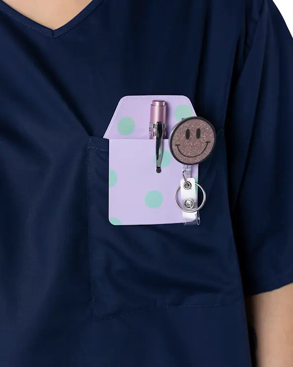 Pennelomme Prikket Lys pink