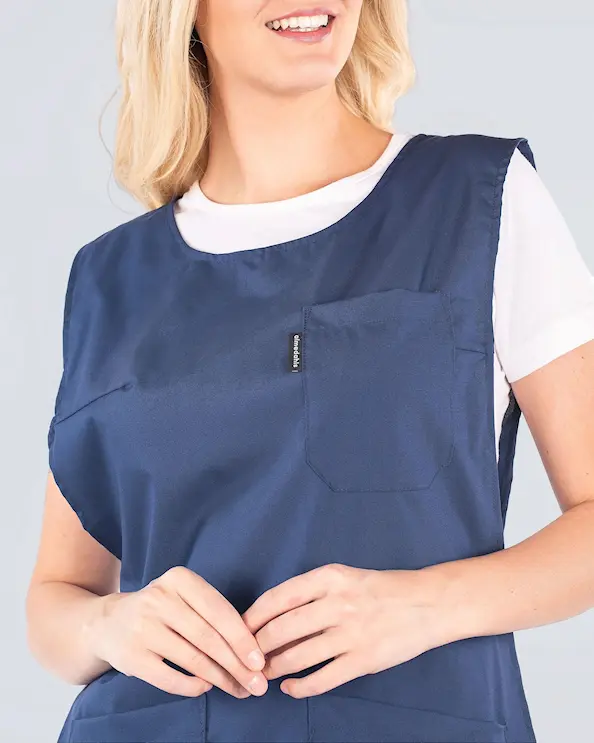 Almedahls Marinblå Västförkläde Unisex