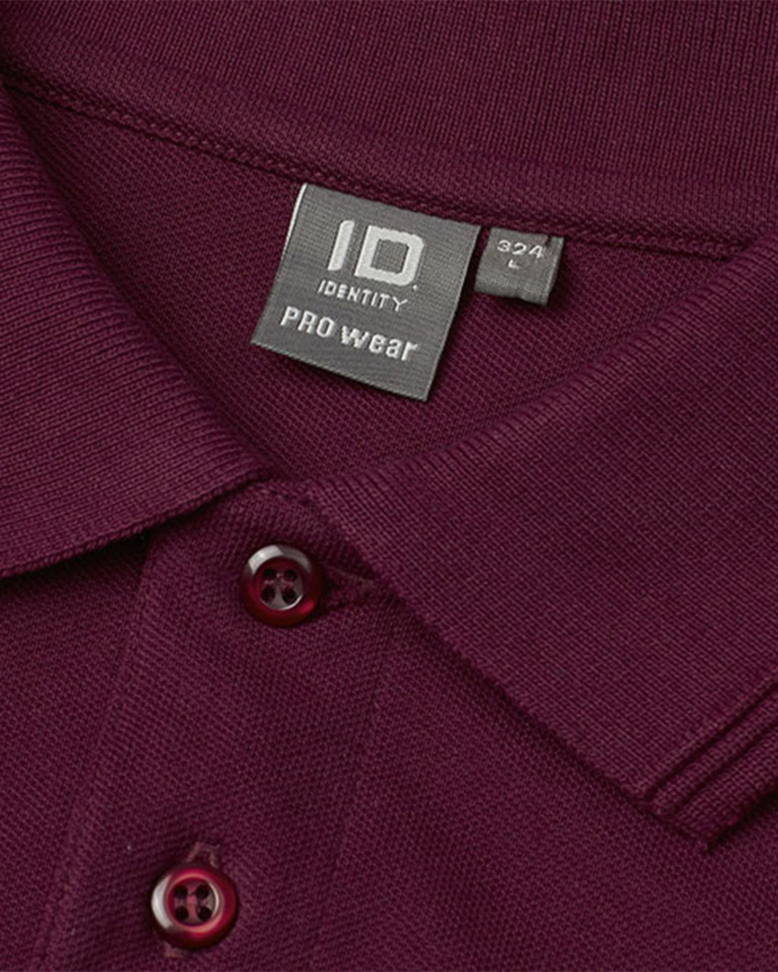 ID PRO Wear Piké uten lomme Vinrød