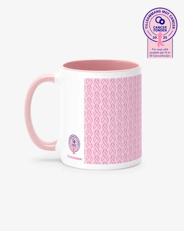 Mugg Rosa bandet Ljusrosa