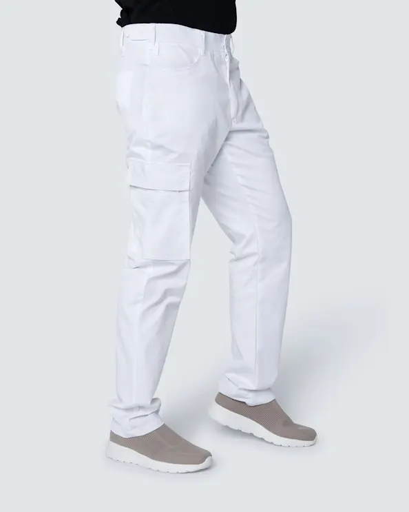 Nytello Vit Byxa med stretch Herr