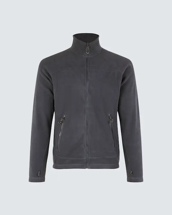 ID Identity Miesten Mikrofleecetakki Zip-n-mix Harmaa