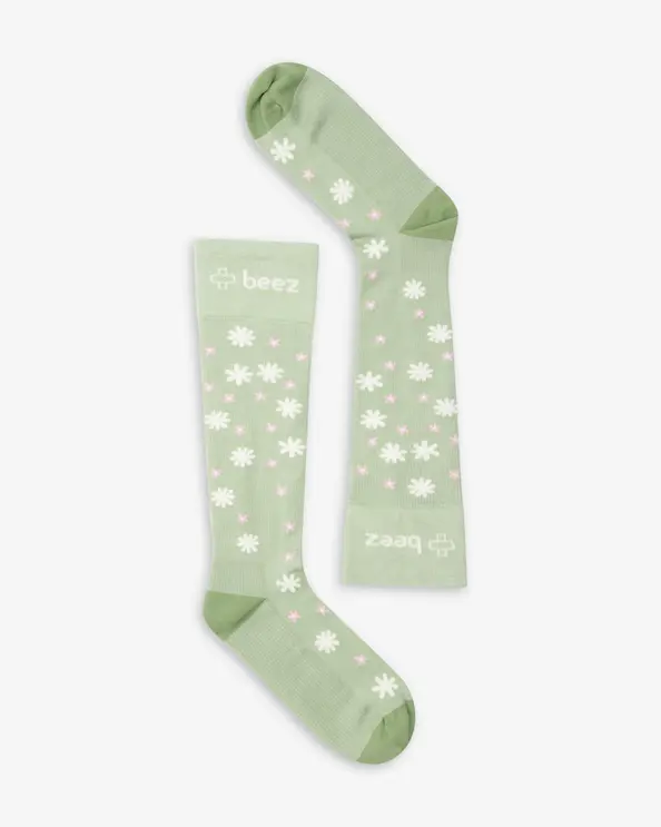 Beez Støttestrømper Bred Læg Saga Grøn