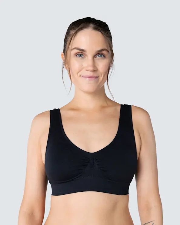 Seamless Topp Marie Svart uttagbara inlägg