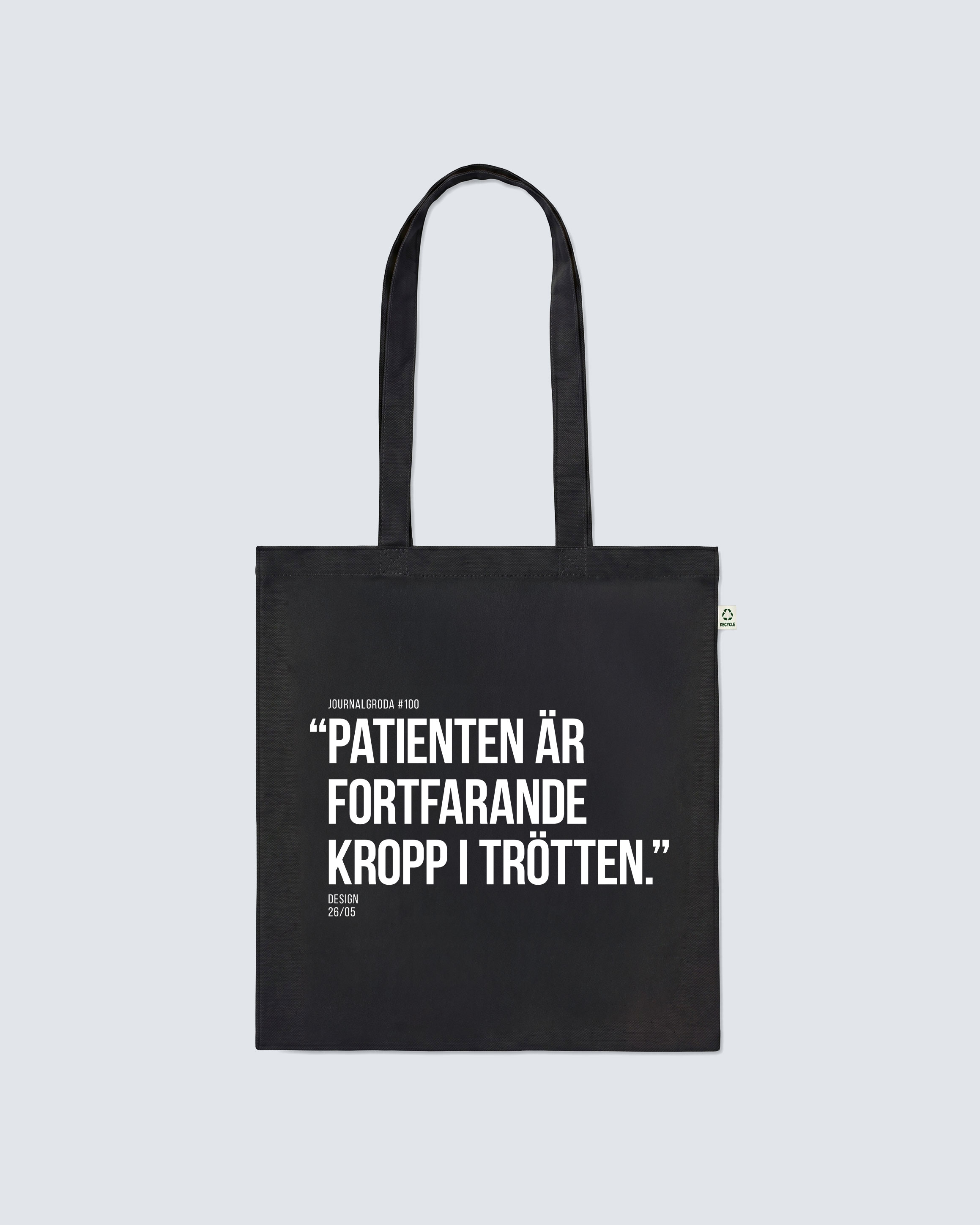 Journalgrodor Tygväska #2 Svart
