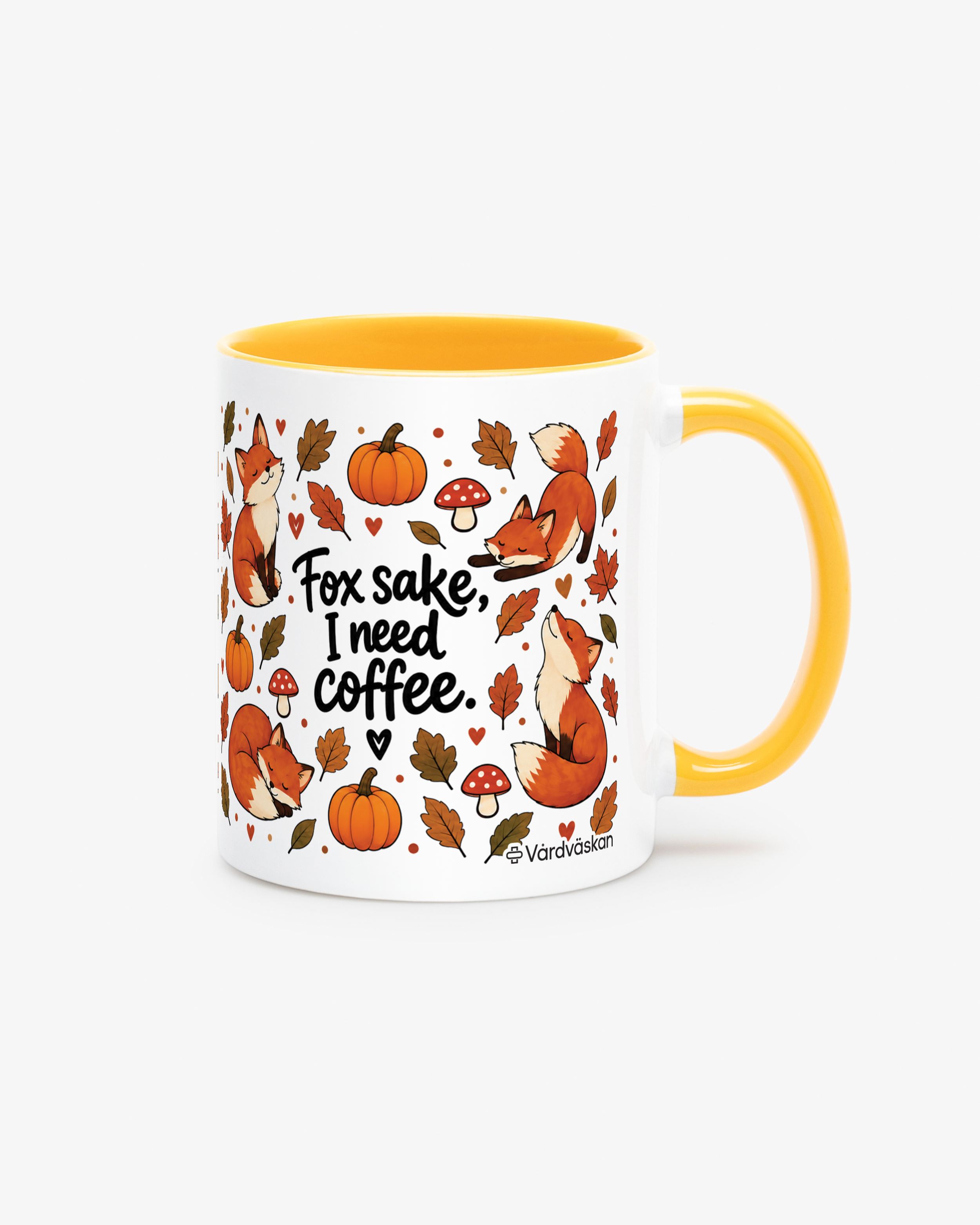Mugg Fox sake, I need coffee Orange