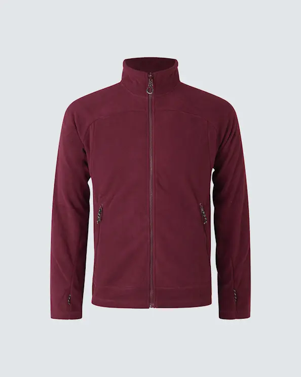 ID Identity Miesten Mikrofleecetakki Zip-n-mix Burgundy