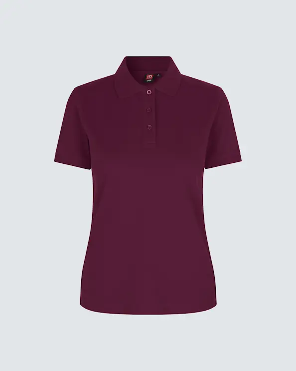 ID Identity Naisten Pikeepaita Burgundy