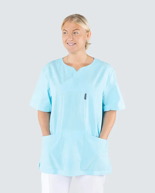 Almedahls Turkoosi Poimutettu Pusero Unisex