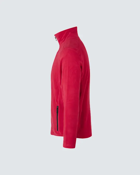 ID Identity Cardigan Microfleece til herrer Rød