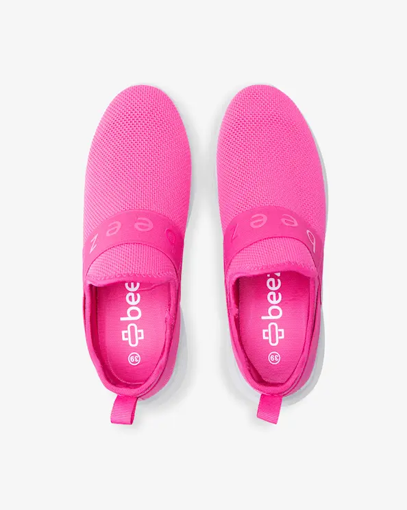 Beez Bliss Slip-on Hot Pink Sneakers