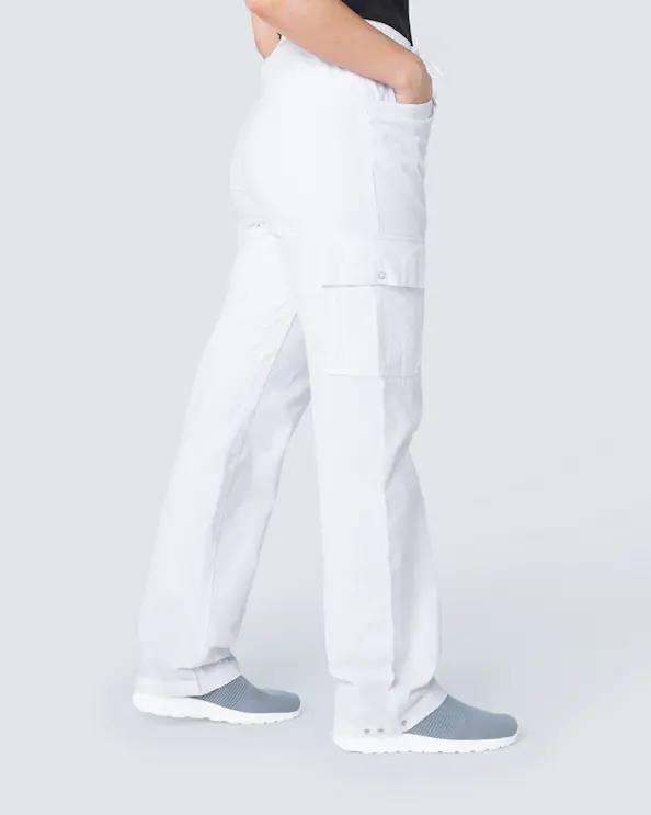 South West Cotton Crinkle Cody Hvide Bukser Unisex
