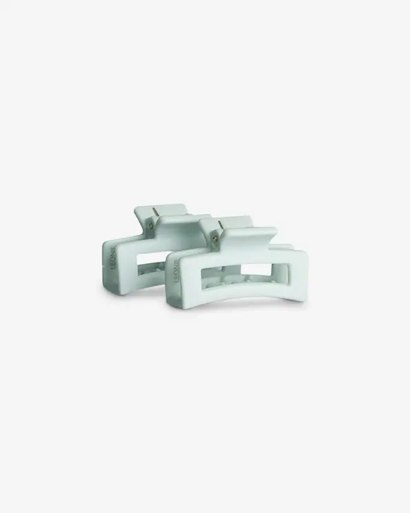 Léonie Hårklämma Mini 2-pack Mint Grön