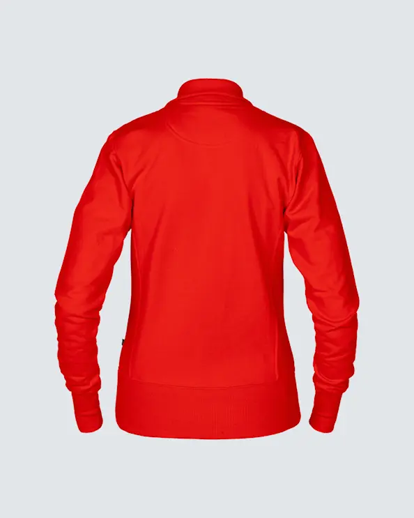 Texstar Sweatshirt med dragkedja Dam Röd