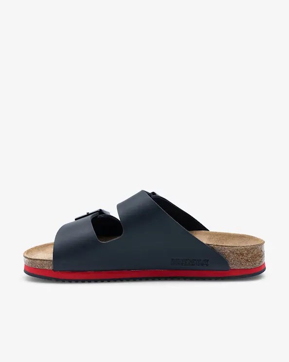 Birkenstock Pro Arizona Sandal Smal Svart, Röd Sula