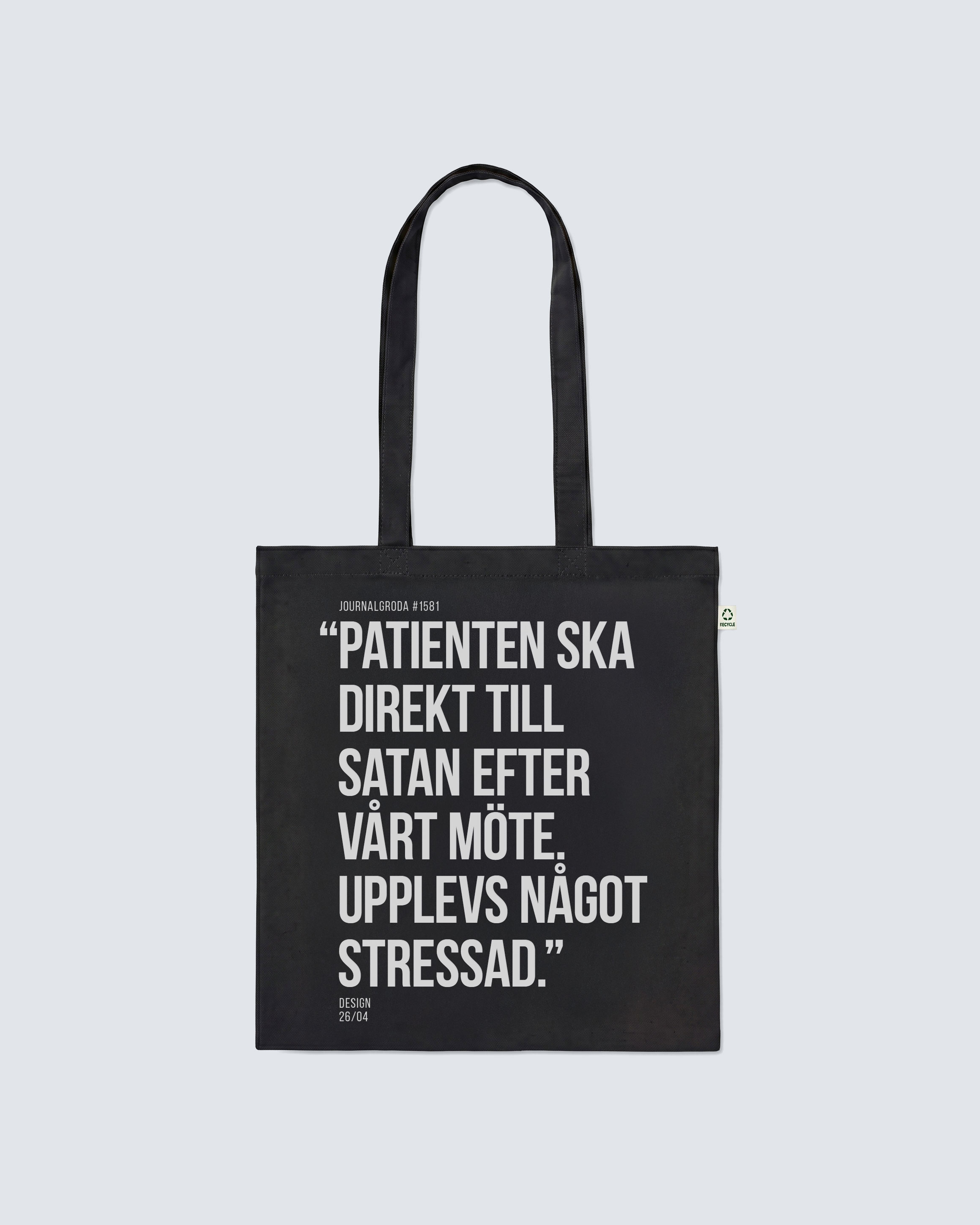 Journalgrodor Tygväska #1 Svart/Grafit