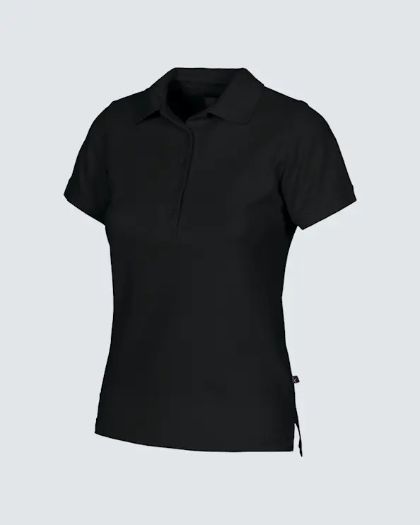 Texstar Classic Piké Dame Svart