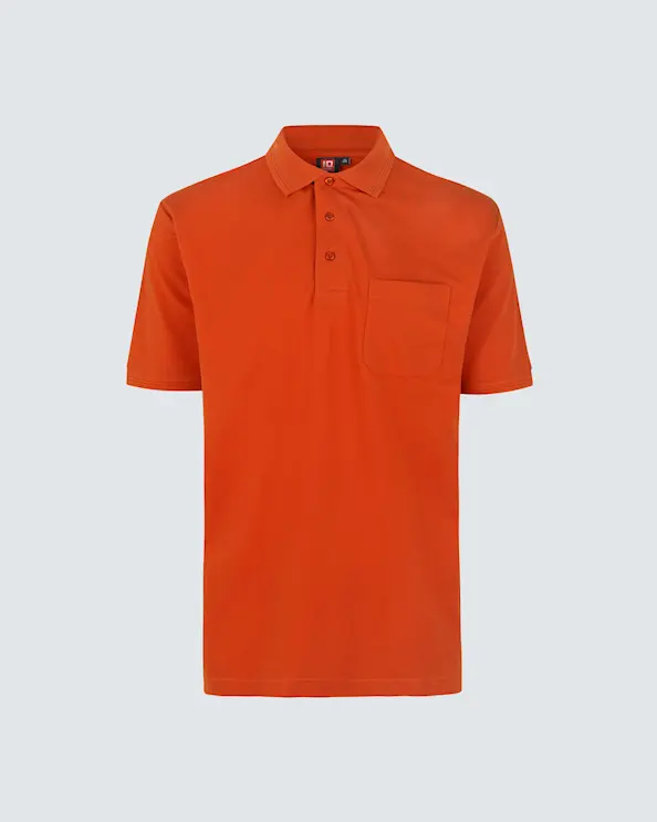 PRO Wear piké med lommer til herrer Oransje