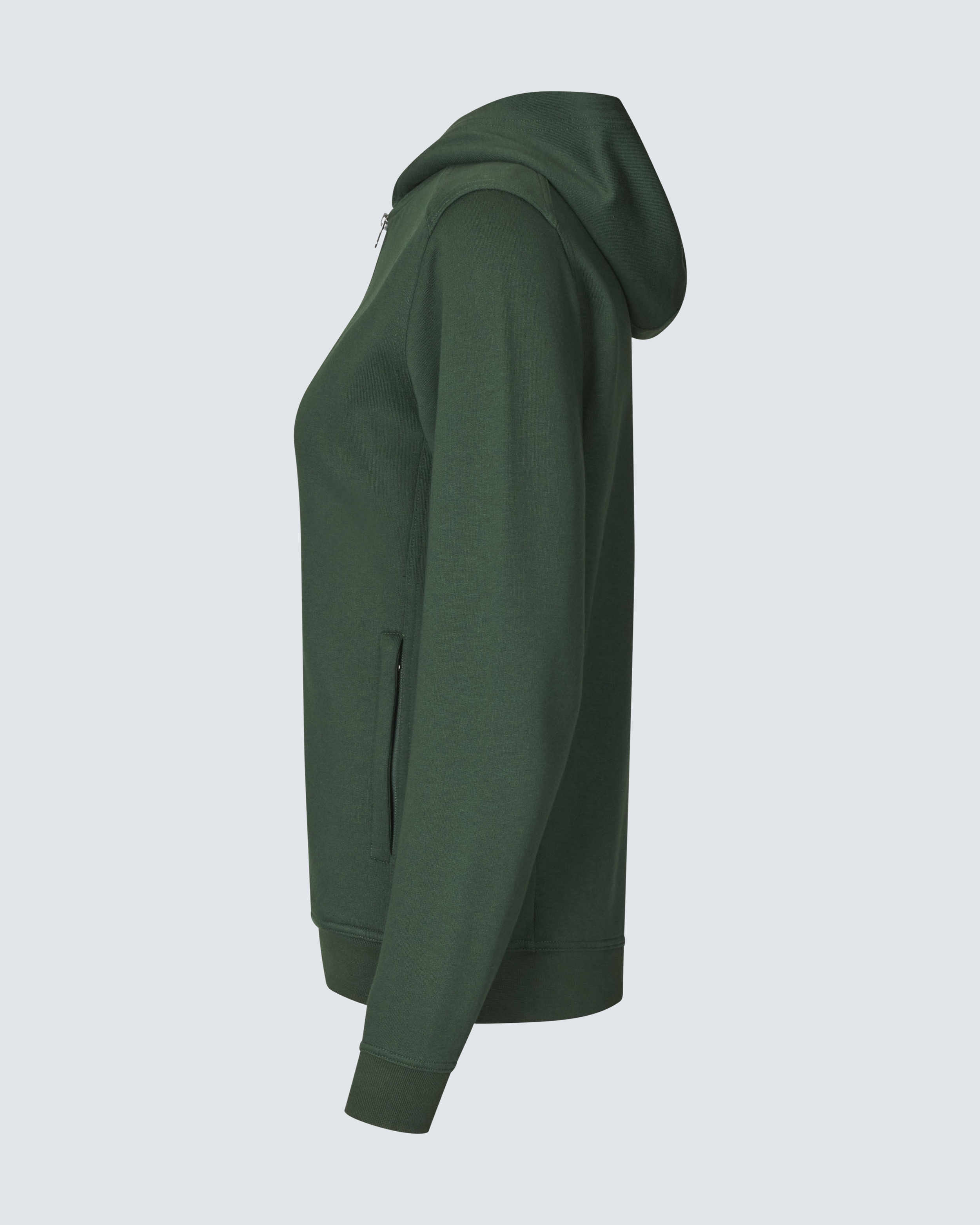 ID PRO Wear CARE Hettegenser med glidelås Dame Mørkegrønn