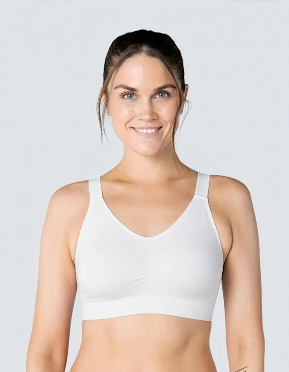 Mustat saumattomat Marie-rintaliivit Valkoinen