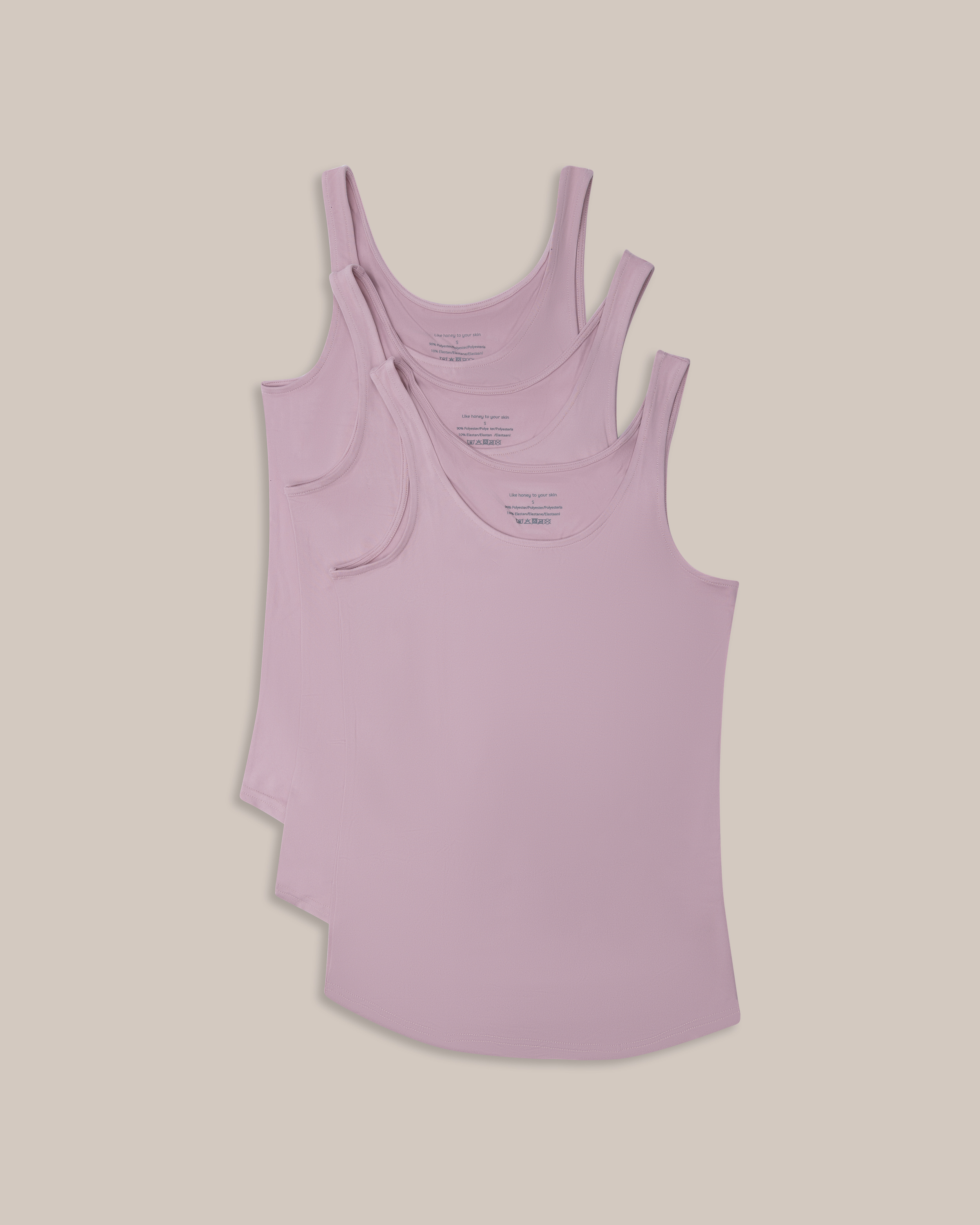 Beez Singlet Rosa 3-pakning