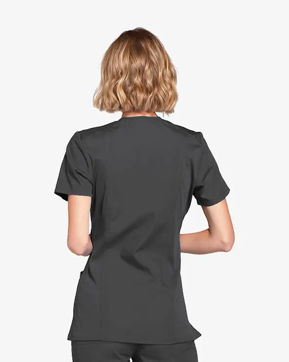 Cherokee Originals Mock Wrap Top WWE650 Graphite