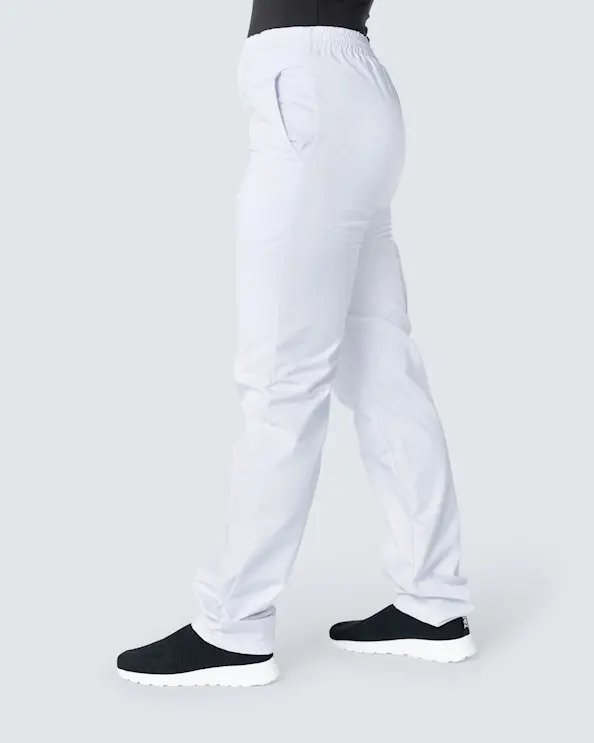 Almedahls Vit Byxa med Lång Benlängd Unisex
