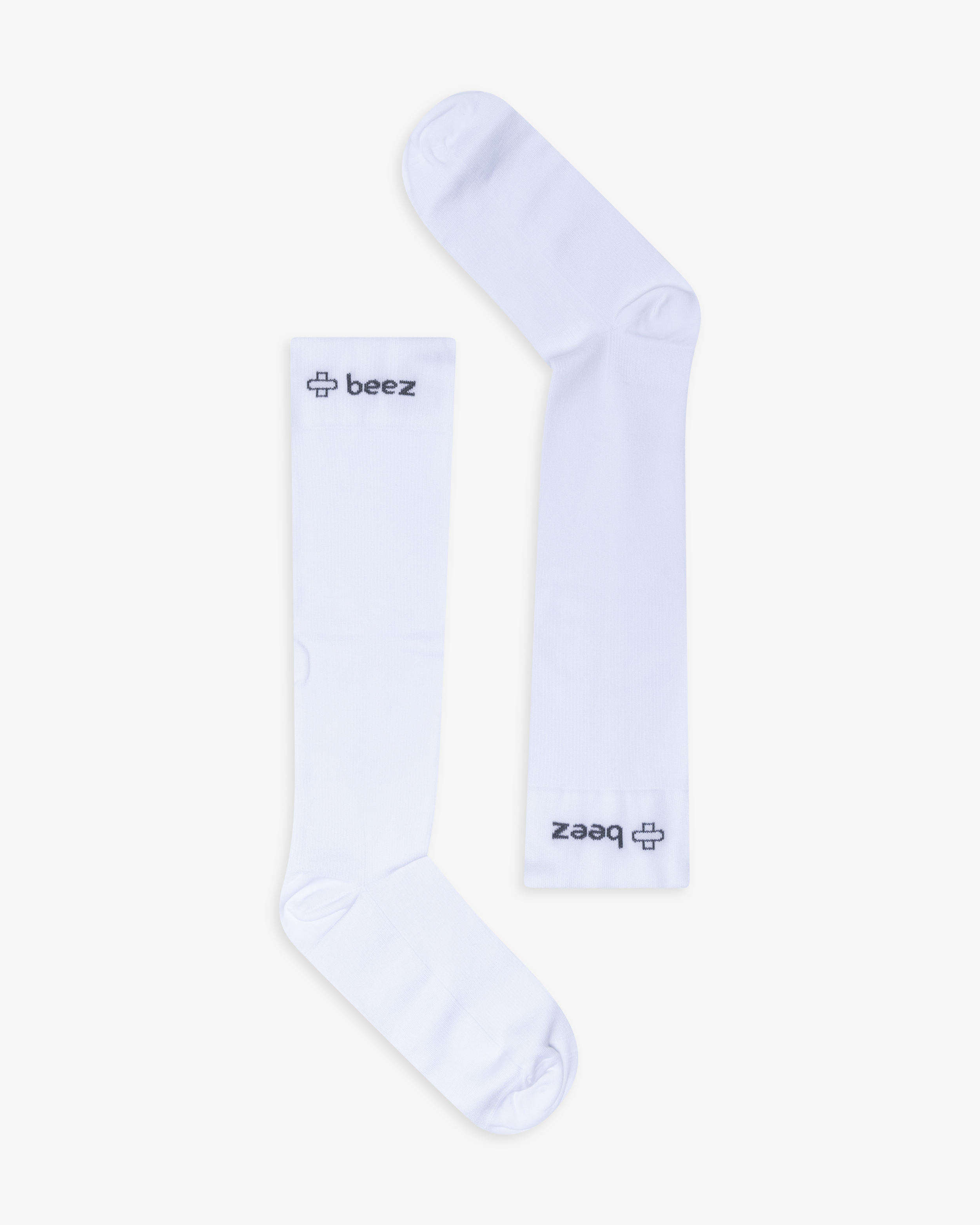 Støttestrømpe Bred legg Hvit
