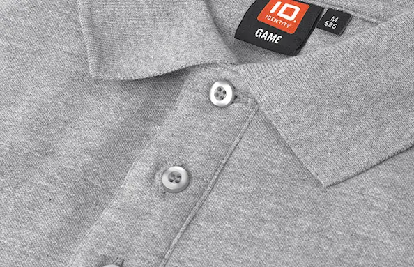 ID Identity Poloshirt Herren Grau meliert