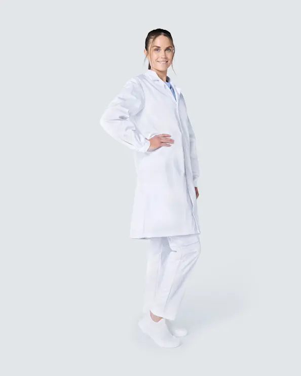 Almedahls hvid Lægekittel Unisex