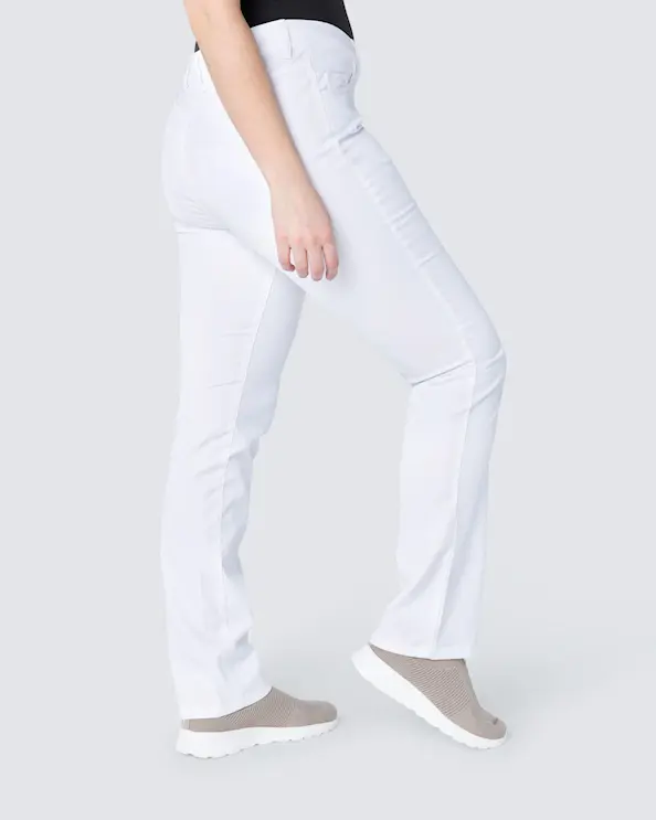 South West Nova Hvid Slim-fit Bukser Dame