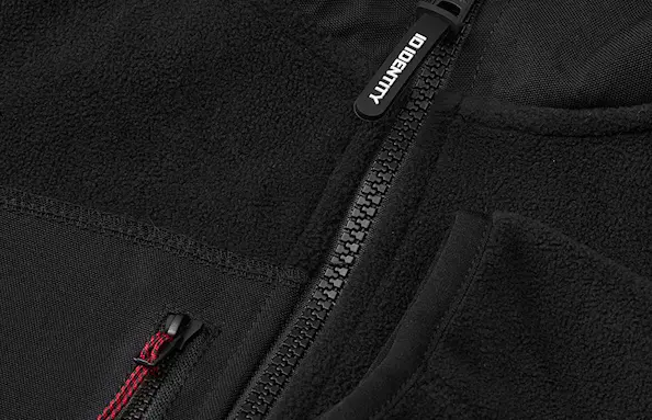 ID Identity Bonded-Fleecejacke Damen Schwarz