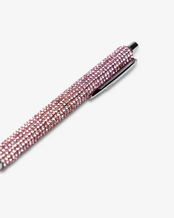 Mustekynä Kimallekivet Pinkki
