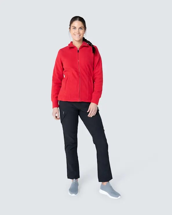 South West Regina Fleecetakki Punainen Naiset