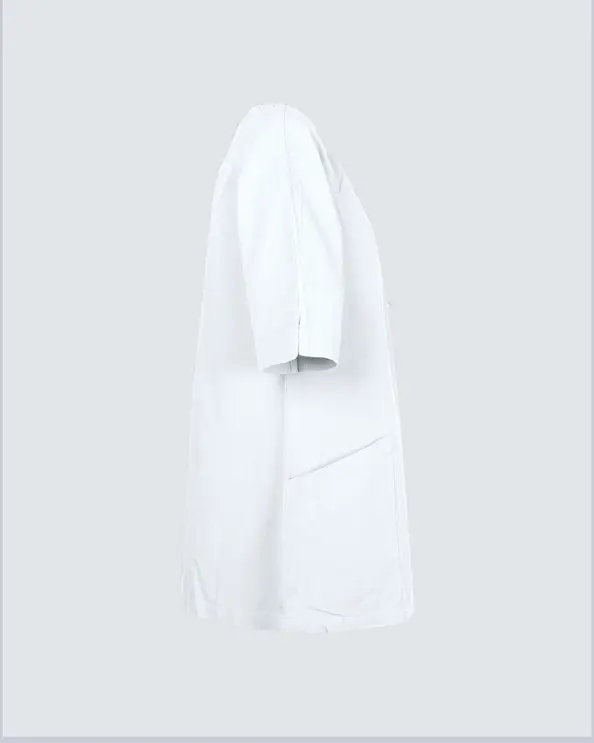 South West Cotton Crincle GOTS Valkoinen Tunika Naiset