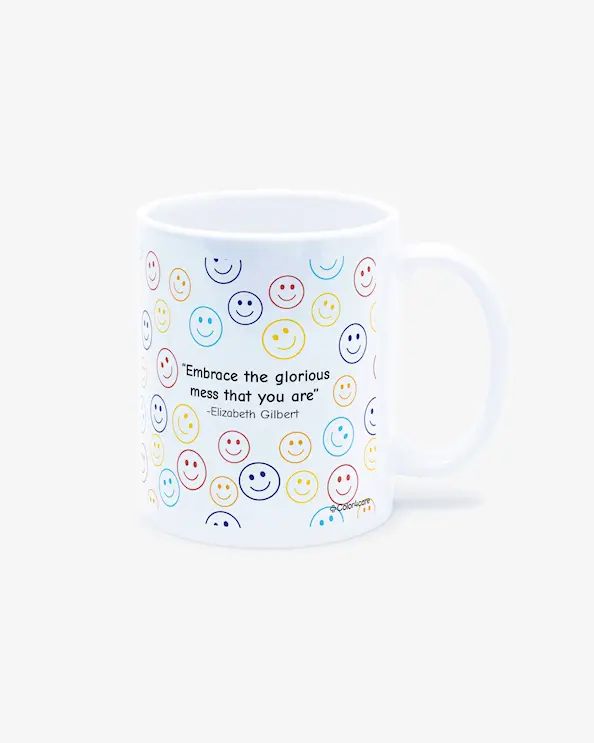 Krus Confetti smiles Hvid