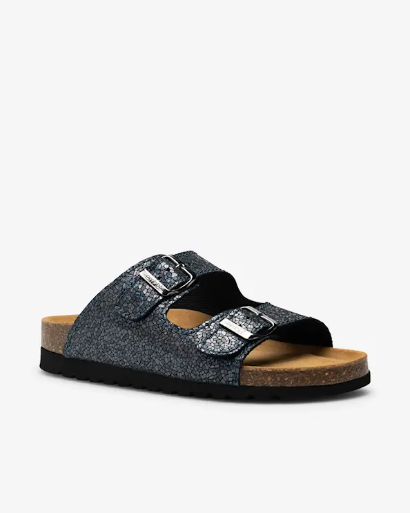 Embla 2736 Airbed Sandal Blå Glitter