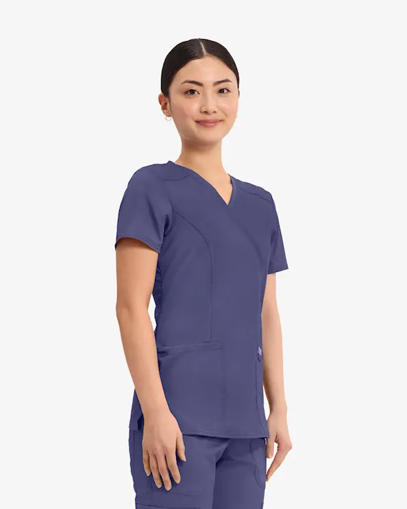 Cherokee Revolution Mock Wrap Top WWE610 Blomme